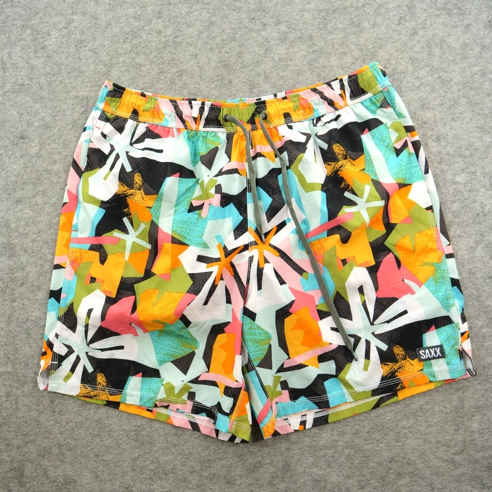 SAXX Shorts Extra Large Ballpark Pouch Oh Buoy 2N1 Volley Swim Trunks Asterix